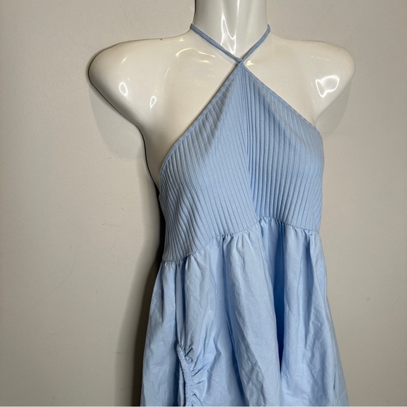 SOLD New! ZARA COMBINATION DRESS in Blue Size Small - Picture 13 of 13